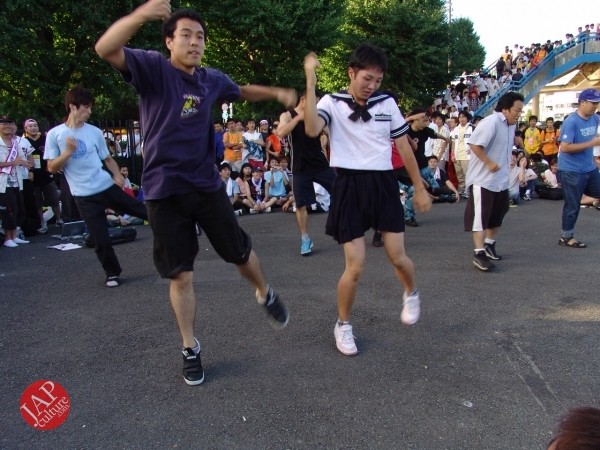 Photo of Fanatic Otaku fans’ team cheering dance rehearsal before concert