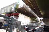 Sensitive spot big scale high way construction, Kenoudou accross Shinkansen. (26)